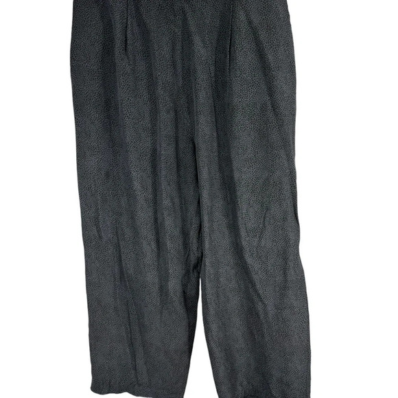 Garnet Hill silk animal print flowy pants size 16 - Picture 3 of 5
